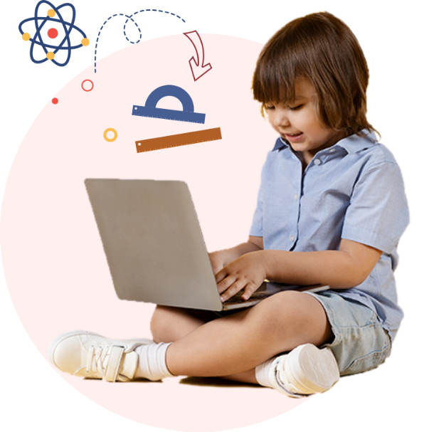 Child with laptop